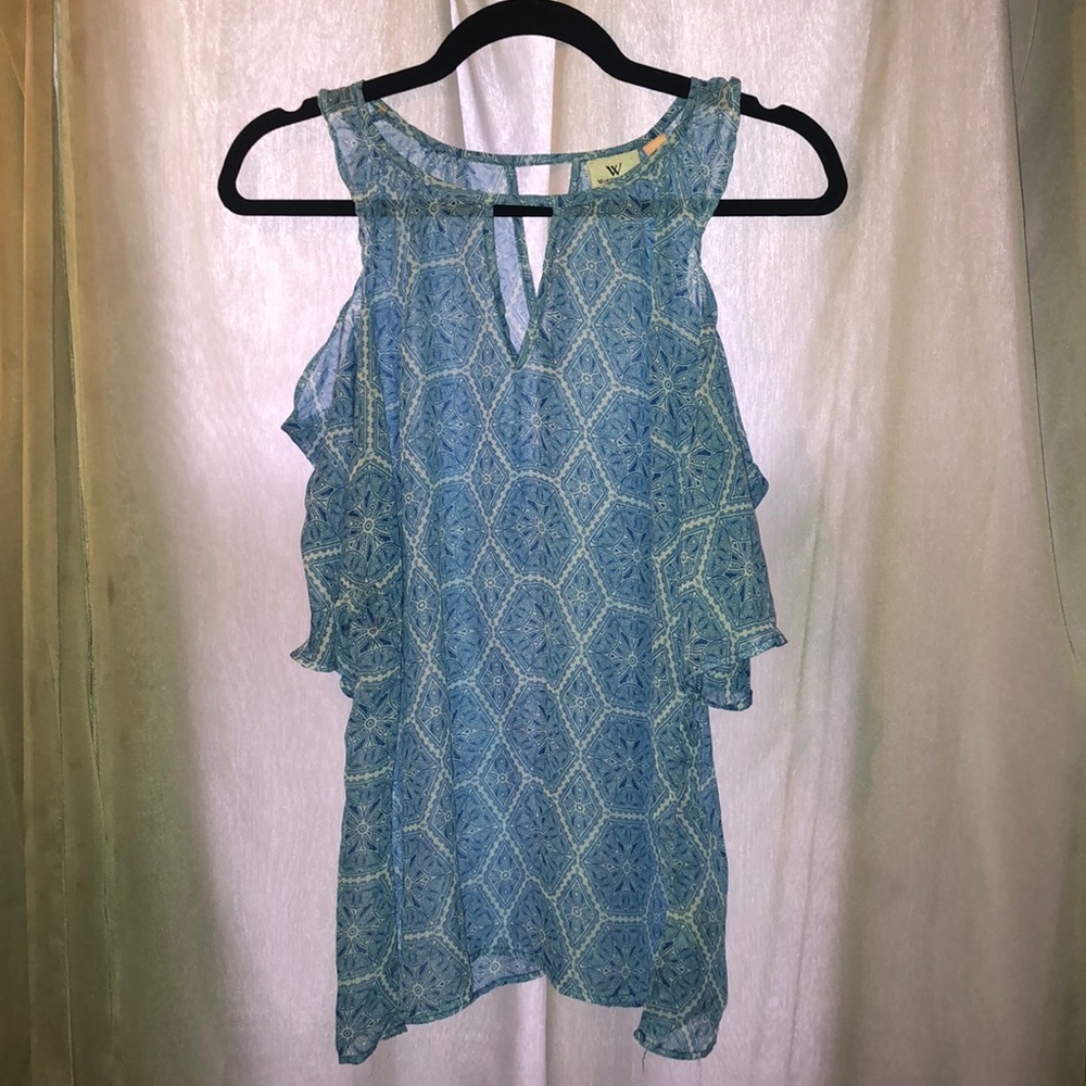 Sheer Blue Top